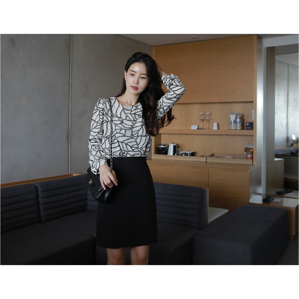 Full size S- 5xl |Chân váy công sở dáng suông dài 52cm thanh lịch