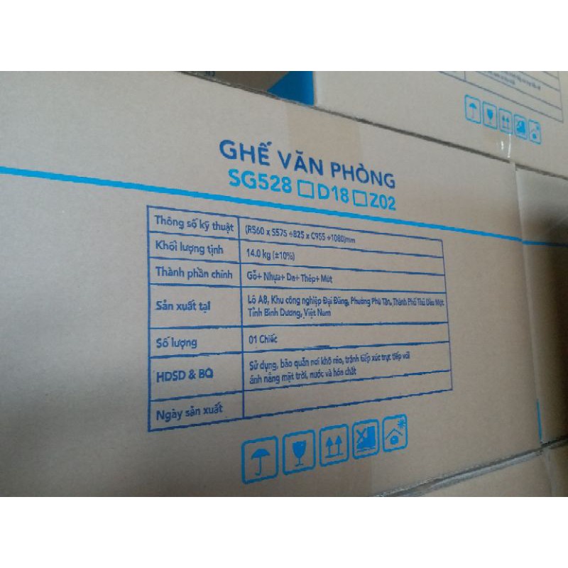 Ghế xoay văn phòng Hòa Phát SG528 (điều chỉnh tựa lưng mọi góc độ)