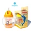 Bình Uống Nước (ống hút) Dolphin 240ml, Bình Nước Cho Bé Có Tay Cầm Nhựa PP An Toàn