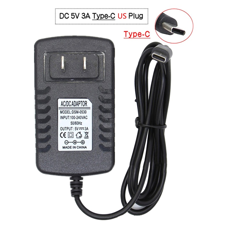 Bộ sạc 5V 3A 3000mA USB Type-C dành cho Raspberry Pi 4 Us / Eu