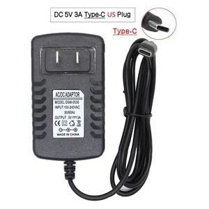 Bộ chuyển đổi nguồn điện Yoo 5V 3A 3000mA Bộ sạc USB Type-C cho 4 phích cắm EU của Mỹ không có công tắc