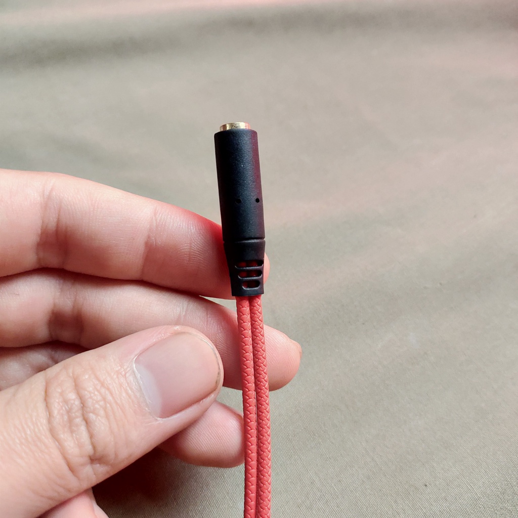 Jack Chuyển Đổi Tai Nghe 3.5mm Chia Sang 2 Đầu 3.5mm Có Micro Và Tai Nghe Cho Máy Tính Và Laptop