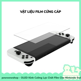 [Sẵn VN - Hỏa Tốc] OLED Kính Cường Lực Bảo Vệ Màn Hình, Hạn Chế Vân Tay Cho Máy Game Nintendo Switch OLED