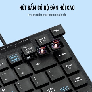 Bàn Phím Có Dây Mini ROBOT RK10 Nút Ấn Tĩnh Âm Không Gây Ồn, Nhỏ Gọn Thuận Tiện Mang Theo - Bảo Hành 12 Tháng