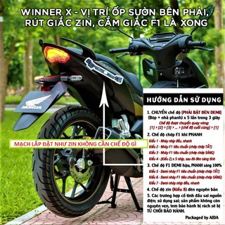 MẠCH STOP F1 Winner X . EX 150- mạch Stop chớp F1 winner X, cáp đèn hậu chớp - winX