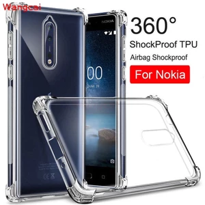 Ốp lưng Nokia 2.3 7.2 6.2 2.2 X71 8.1 1 5.1 Plus 4.2 3.2 9 PureView X7 8.1 7.1 X5 Ốp lưng chống sốc trong suốt TPU mềm trong suốt Vỏ bọc đơn giản