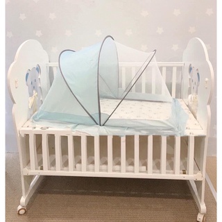 Màn Lưới Chụp Màu Trơn Gấp Gọn Chống Muỗi Mẫu Mới An Toàn Cho Bé | Minizon Kids