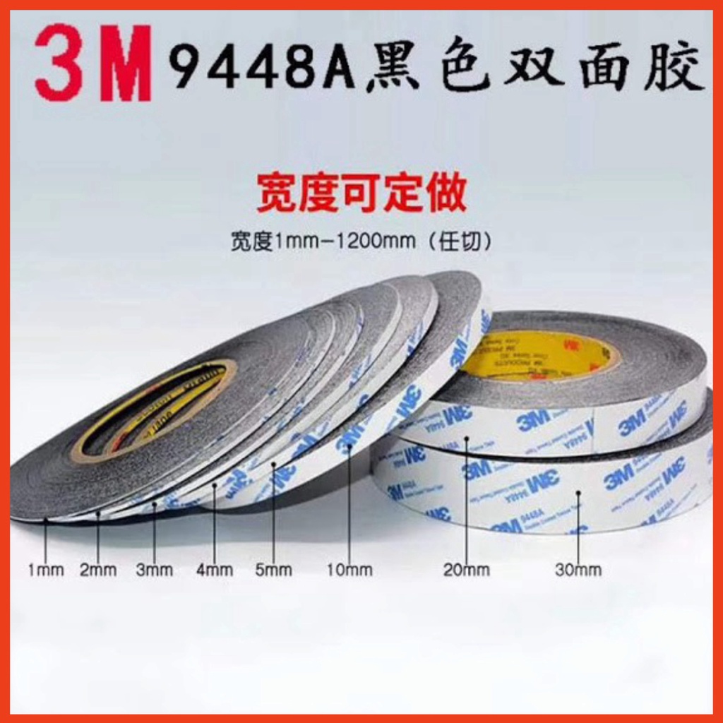 Băng dính 2 mặt 9448a 5MM dài 50m dán cố định linh kiện, ron, khung, màn hình, lưng điện thoại