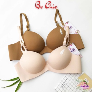 Áo lót hình lông vũ viền thẳng A01, áo lót nữ hình bàn tay nâng đẩy ngực chống xệ BC_CHIC LINGERIE