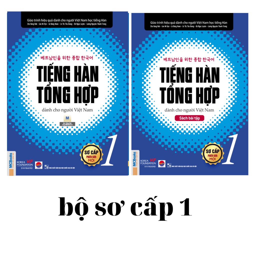 Sách - Tiếng Hàn Tổng Hợp Dành Cho Người Việt Nam - Phiên bản đen trắng (Lẻ/Combo)