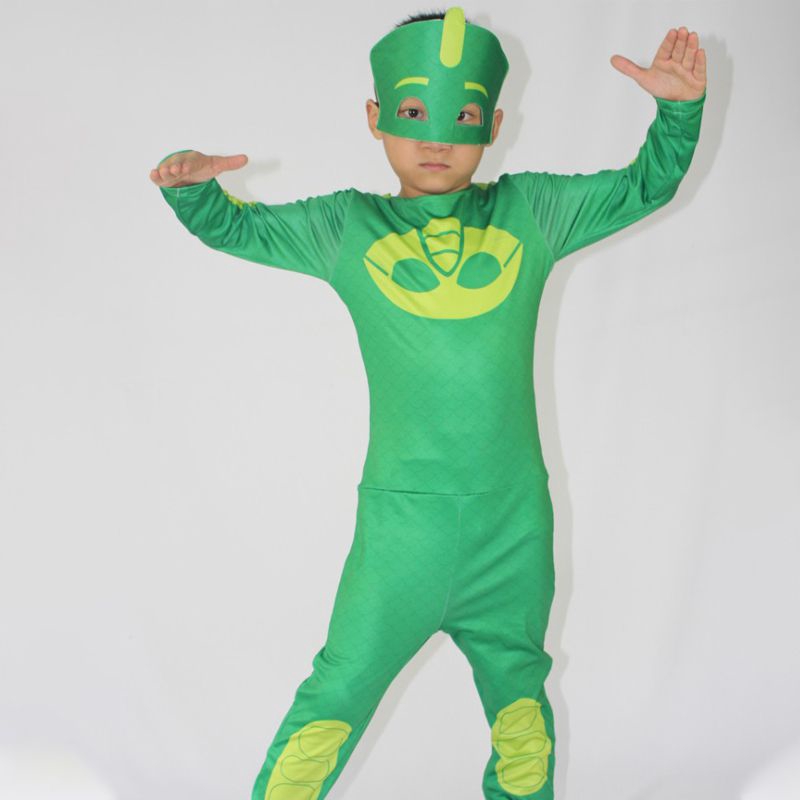 NobleKids PJ Mặt nạ Trang phục Catboy Owlette Gekko Áo liền quần Halloween Fancy Dress