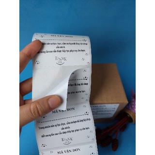 Sét 100 Tem ghi mã vận đơn có sẵn keo, kích thước 7x5cm