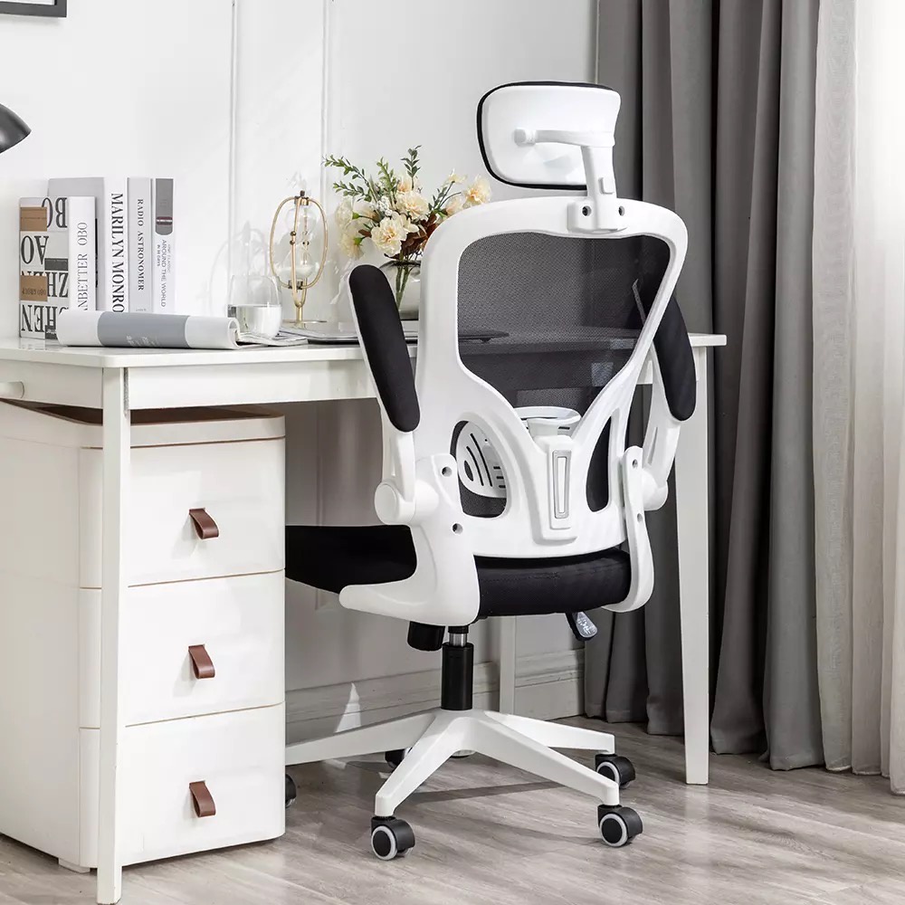 [Sẵn Hàng - Giao Hoả Tốc) Manson Regal Ghế Xoay Văn Phòng Tay Gập Công Thái Học Màu Đen/Trắng/Xám/Xanh/Hồng