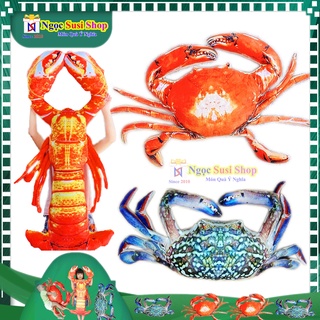 GỐI ÔM TÔM HÙM ALASKA , CUA ĐỎ , GHẸ BÔNG 3D NHỒI BÔNG SIÊU MỊN thú nhồi bông đồ chơi doll HÀNG ĐỘC
