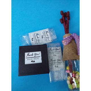 [Hỏa Tốc] ⚡Combo 100 Tem Dán Thank You Hand Made Có Tích Sẵn Keo Kích Thước 5cm x 3,5cm