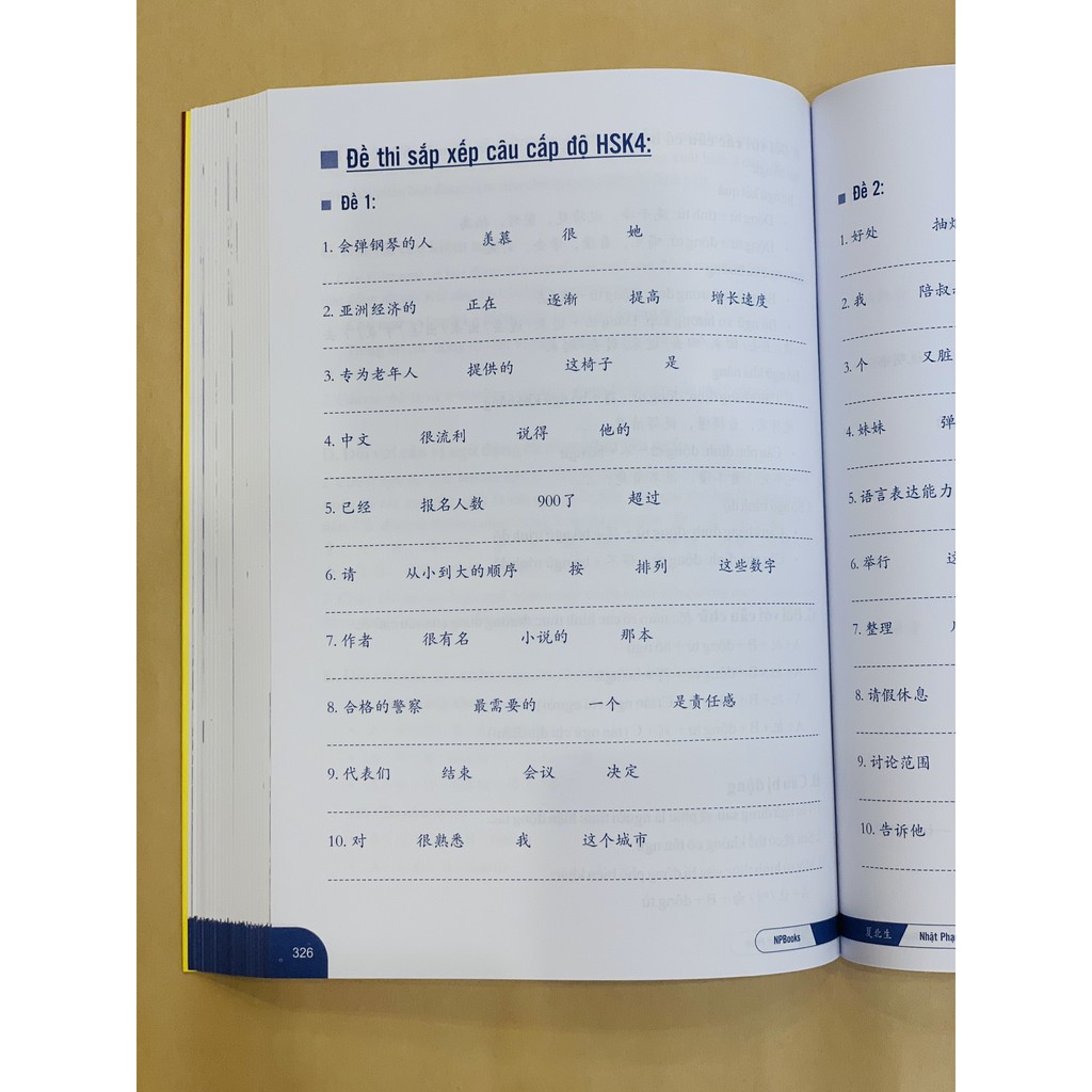 Ảnh Sách - Bài tập ngữ pháp HSK cấu trúc giao tiếp & luyện viết HSK4-5 + Phân tích đáp án các bài luyện dịch Tiếng Trung 2