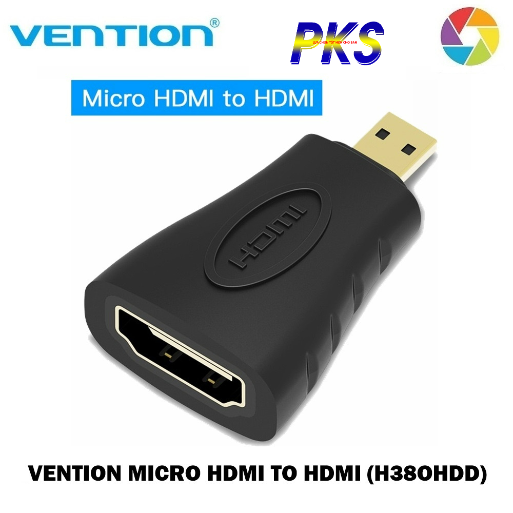 Đầu chuyển Micro HDMI to HDMI Vention H38OHDD hỗ trợ Full HD 1920x1080 ...