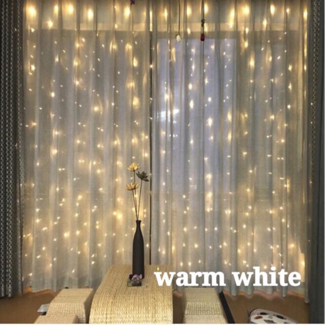 Dây đèn led rèm 3x3m 10 dây | Shopee Việt Nam