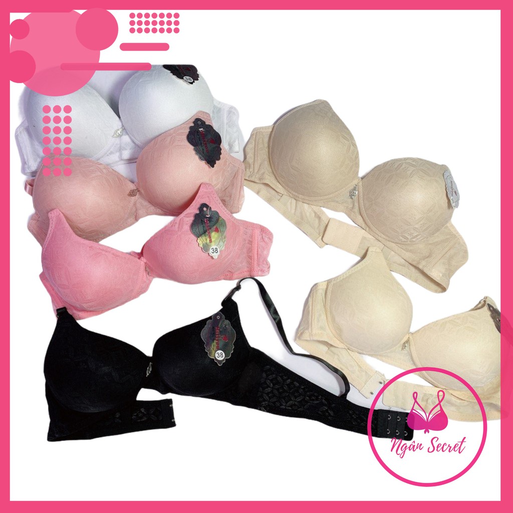 Áo ngực không gọng, áo lót nâng ngực mút dày mặc êm, Size 34 36 38 40