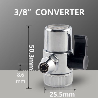 GUADALUPE1 Máy Lọc Nước Van Đơn Cắt 9,5 Mm Đầu Nối Ống Diverter Phụ Kiện Lọc Nước 3 / 8 “Ống Hợp Kim Chuyển Đổi Vòi Phụ Kiện Adapter