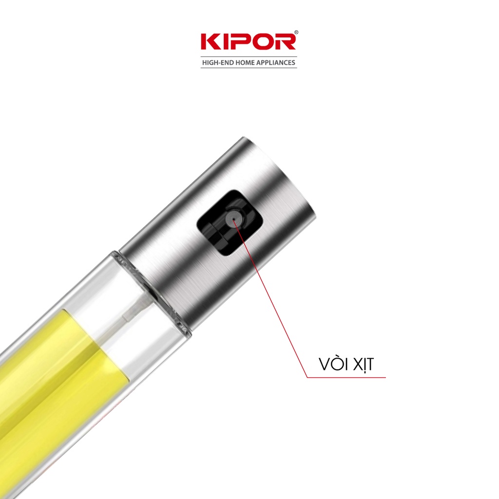 Ảnh Bình xịt dầu ăn phun sương cầm tay KIPOR KP-XD01 - Chai thuỷ tinh cao cấp - Tiện lợi, dễ sử dụng 3