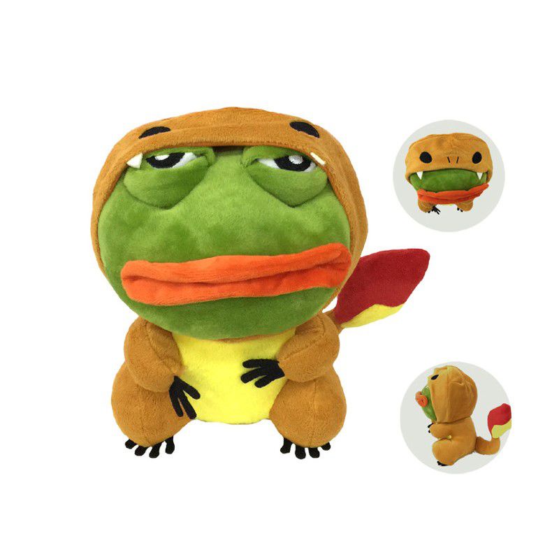 Đồ chơi nhồi bông hình hoạt họa Pokemon X chú ếch Pepe dùng hóa trang