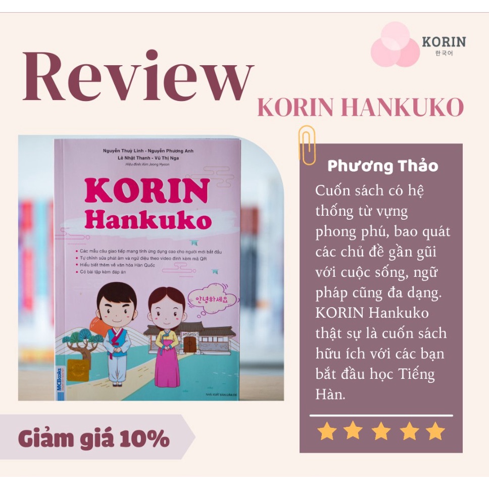 Sách - Giao tiếp tiếng Hàn Korin - Tặng kèm khóa học
