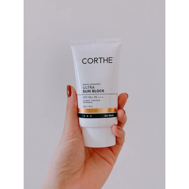 Kem chống nắng Corthe SPF50+ Ultra Sun Block Hàn Quốc mờ thâm mụn, dưỡng ẩm da mặt - PhuongAnHouse
