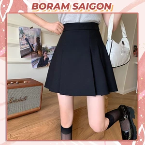 Chân váy chữ A cạp cao mùa hè phiên bản Hàn Quốc, Chân váy xếp ly BORAM SG