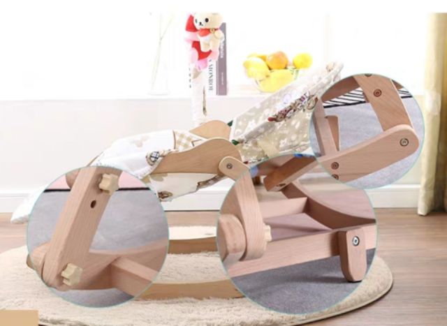 Ghế rung  gập đa năng Rocking Chair cho bé yêu