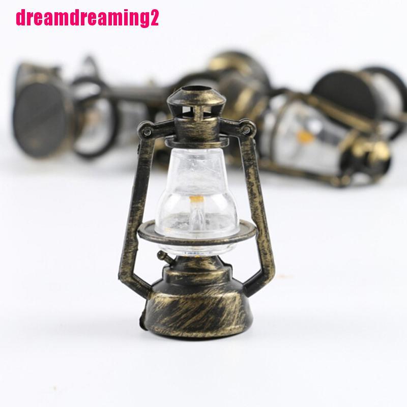 1 Đèn Dầu Tỉ Lệ 1: 12 1: 6 Phong Cách Retro Cho Búp Bê