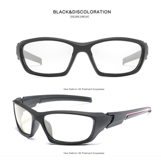 Kính râm nam phân cực Photochromic Nam lái xe ngoài trời Kính râm ống kính chuyển đổi