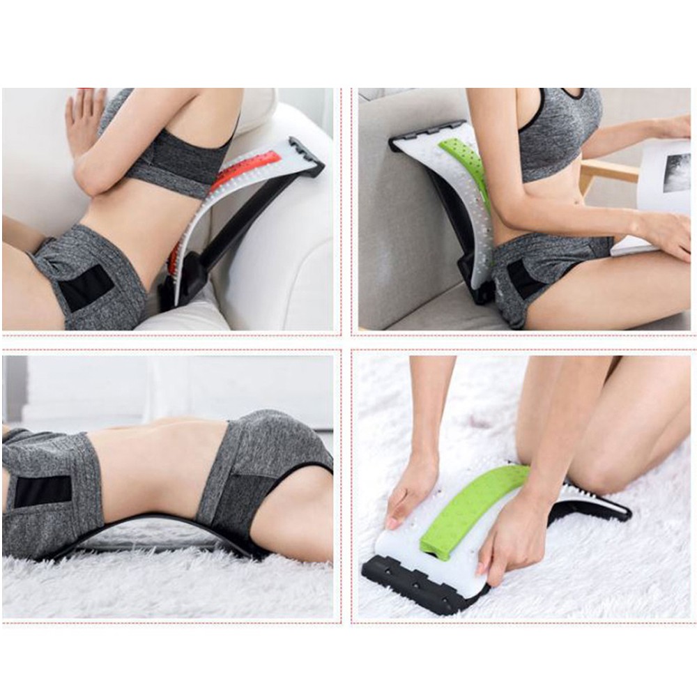 Dụng cụ massage, chỉnh hình lưng, hỗ trợ bảo vệ cột sống 3 tầng có đế điều chỉnh SPORTY YGW35