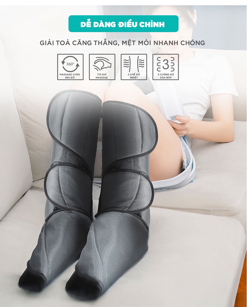 Mô tả Máy Massage Chân Chuyên Sâu KINGTECH ST-502B - Hàng Chính Hãng, Xoa Bóp Bàn, Bắp Chân - Bảo Hành 12 Tháng - 4