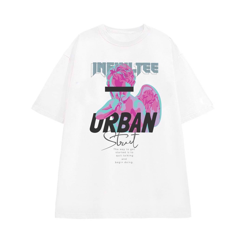 Áo thun INFINITEE Fni0068, Thun 100% Cotton - form rộng Unisex. Nữ