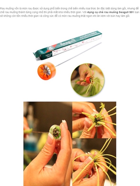 Dụng cụ chẻ rau muống tiện dụng dao chẻ rau muống