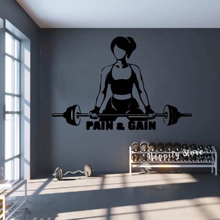 Decal Trang trí, tạo động lực cho khách tập trong Phòng GYM P5