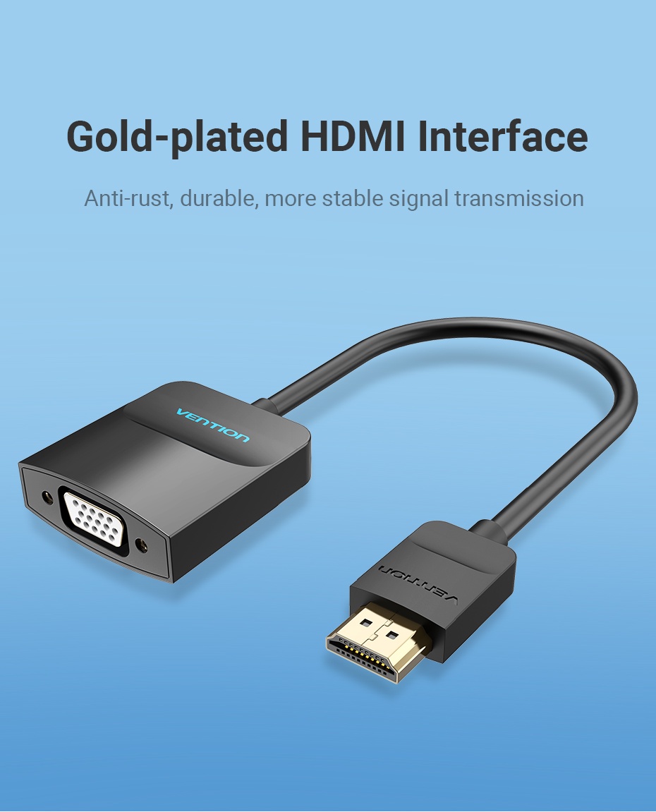 Mô tả Vention VGA chuyển đổi cổng HDMI sang VGA Cáp 1080P cho máy chiếu laptop PC - 8