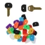 KIN 32 Chiếc Cho Mũ Chìa Khóa Thiết Thực Cho Vỏ Chìa Khóa Thẻ Topper Nhãn ID Silicone Mã Hóa Màu Sắc Cho Chìa Khóa Nhận Dạng Bao Phù Hợp