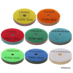 3" Diamond Marble Polishing Pad Sponge Granite Grinding Concrete Floor Abrasive