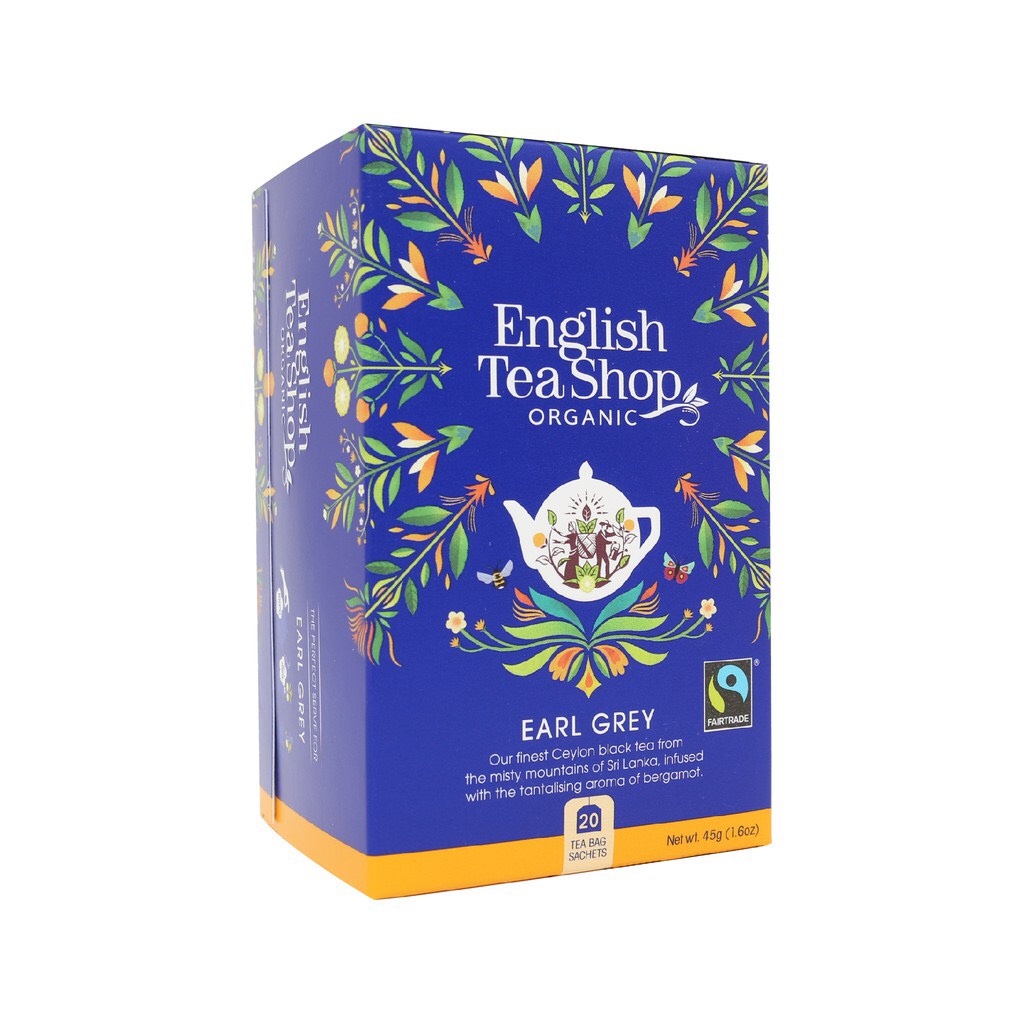 Trà Organic Earl Grey Hiệu English Tea Shop Loại 20 Gói HSD 2027 ...