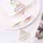 TUYỆT VỜI 1 / 5 Chiếc Nơi Thẻ Thời Trang Mini Kẹp Giấy Lãng Mạn Kim Loại Hoa Hồng Vàng Ảnh Kẹp