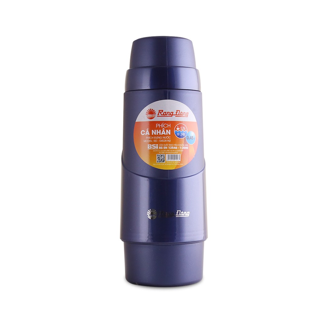 Ảnh Phích nước cá nhân quà tặng 0,45 Lít Vỏ nhựa RẠNG ĐÔNG Model: RD 04528 N2 2