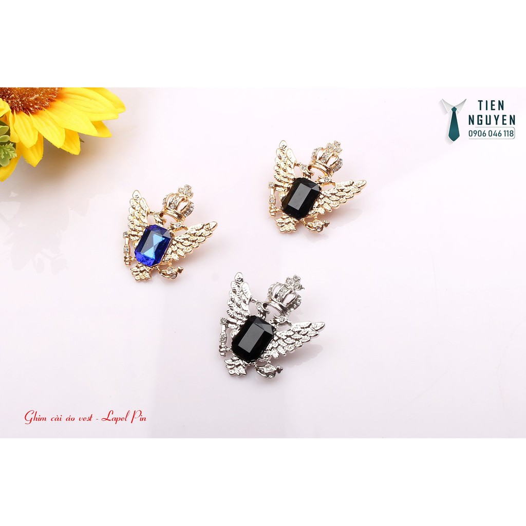 Ghim cài áo - lapel pin - Phụ kiện cài áo đinh đá sư tử cao cấp ...