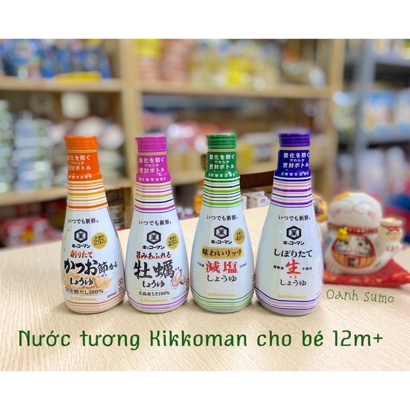 Nước tương Kikkoman Nhật cho bé từ 1 tuổi (Date 2021) Shopee Việt Nam