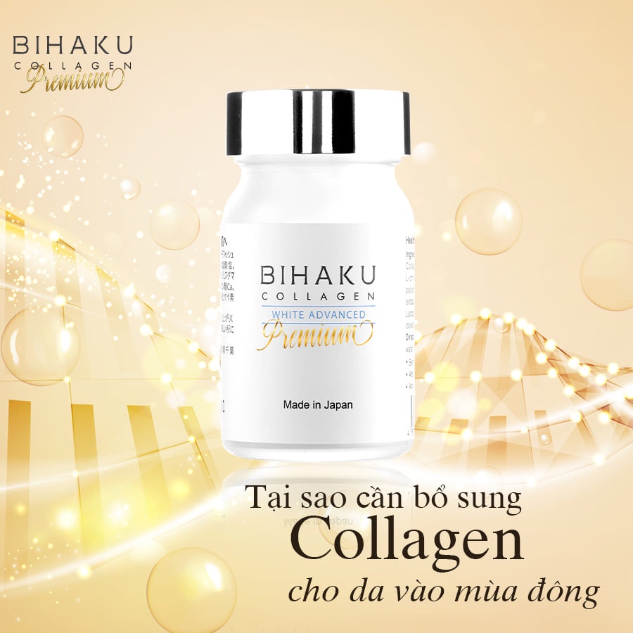 Ảnh Bộ đôi dưỡng trắng mịn màng và cải thiện nội tiết tố ngừa lão hóa từ bên trong Bihaku Collagen 30v và skinmd cream 15ml 4