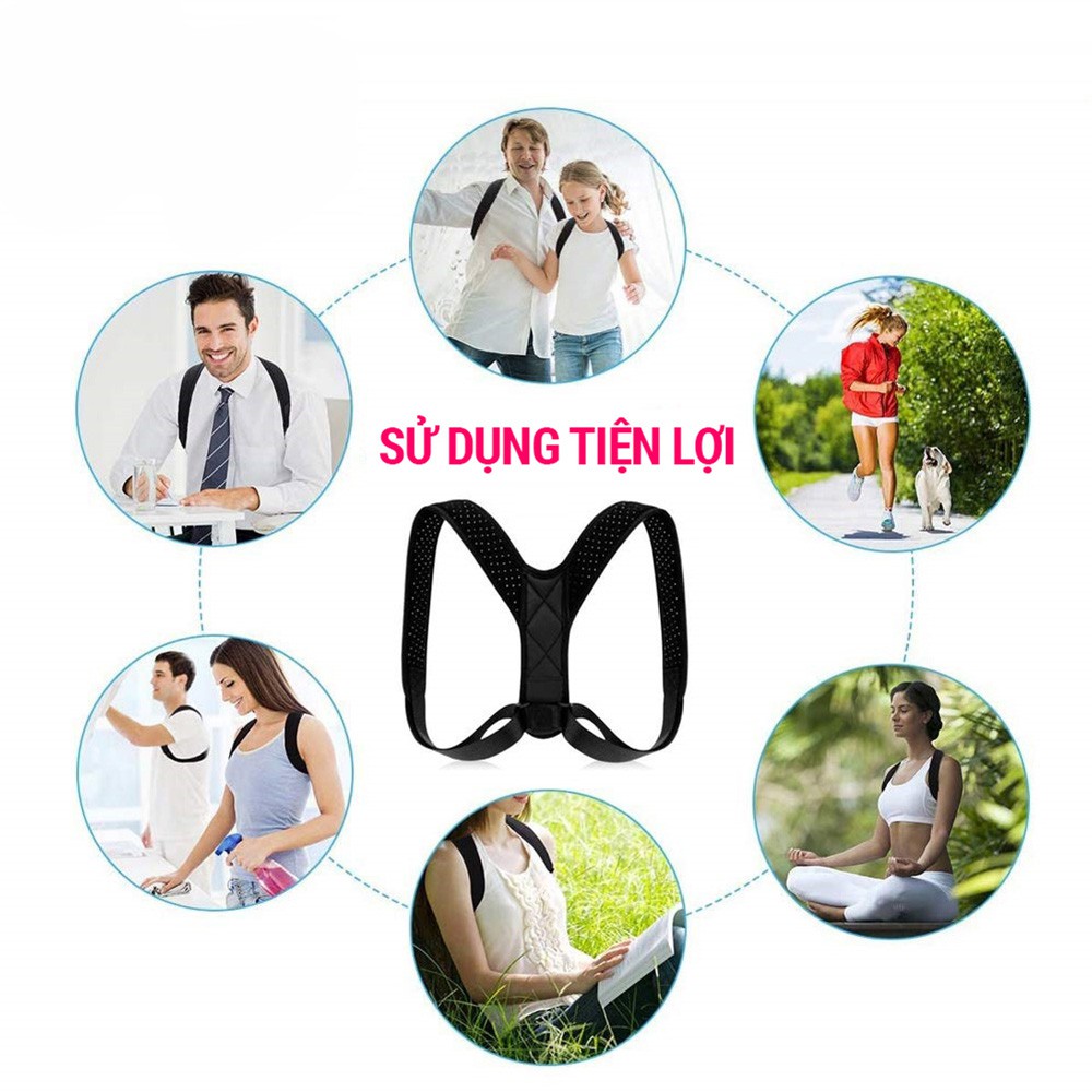 Đai chống gù lưng nam nữ Posture corrector điều chỉnh tư thế SPORTY BC16