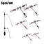 EDIWANY 5 Cái / lốc 3 Chiều Đầu Nối cross line Trident Wivels Mang Đồng Thùng Xoay Xoay Với