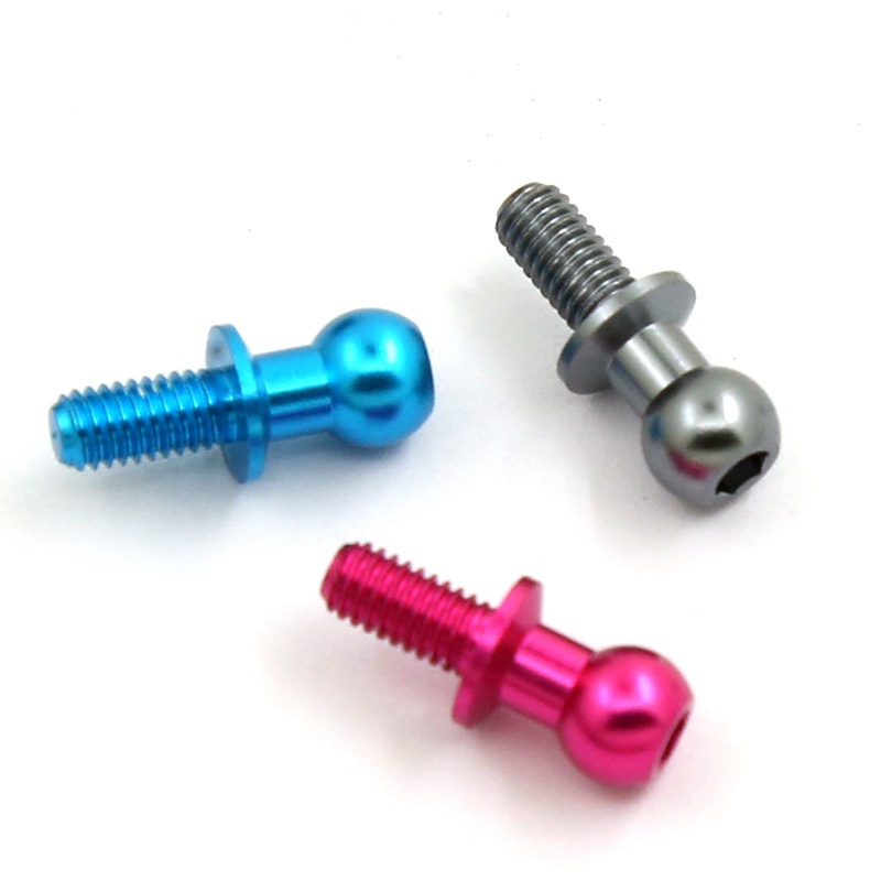 10 Chiếc M3 Kim Loại Lục Giác Đầu Bóng Vít Cho Tamiya TT01 TT02 Sakura D5 1 / 10 RC Drift Xe Phụ Tùng Đa Năng