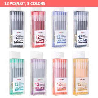 Set 12 Bút Mực Nước Ngòi 0.5mm Với 8 Màu Sắc
